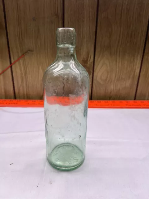 Antique Medicine Bottle "BLOB TOP"  DR SBH & Co Peruna 9.5" Tall 1880-1890 Blown