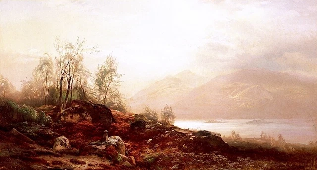 Dream-art Oil painting On-the-Banks-of-the-Hudson-River-Arthur-Parton-oil-paint