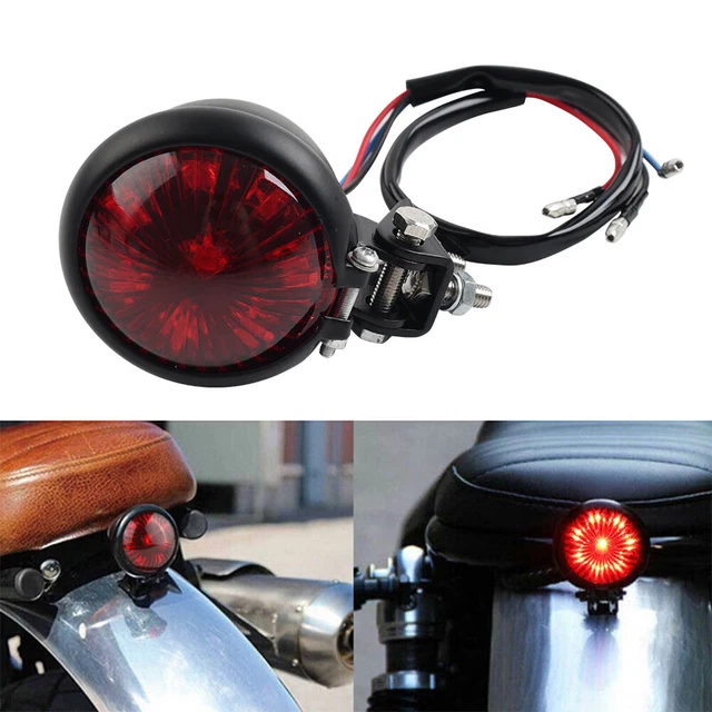 Lampada posteriore freno arresto posteriore LED moto per elicottero Cafe Racer Bobber