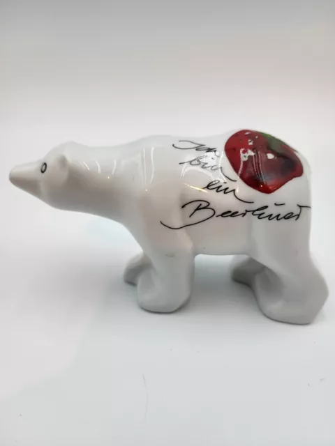 Kpm Porcelain Polar Bear Figurine Made In Germany By Royal Porcelain Makers With