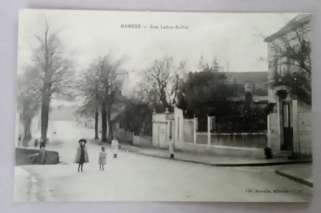 CPA, MAMERS (72), Rue LEDRU-ROLLIN, animée