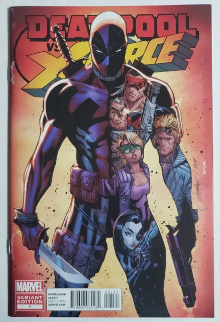 Deadpool vs X-Force #1 VF+ J Scott Campbell 1:50 Variant Marvel Comics 2014