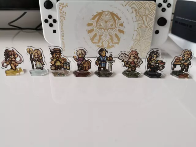 Octopath Traveler II Acrylic Stand Set west east continent Square