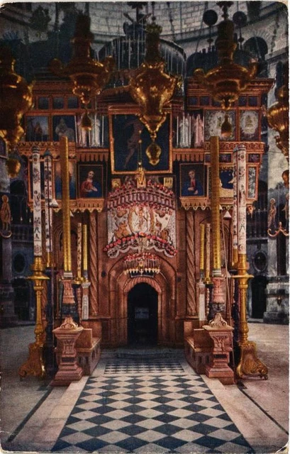 CPA AK JERUSALEM Inneres der Kirche des hl. Grabes ISRAEL (751645)