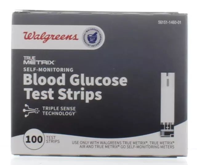 Walgreens True Metrix Glucose Test Strips 100ct - Exp. 1/2025+ FREE SHIPPING