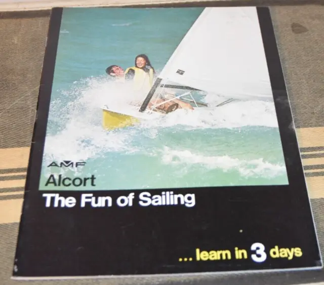 Vintage Sailboat AMF ALCORT Fun Of Sailing BOOKLET Magazine Sales Brochure