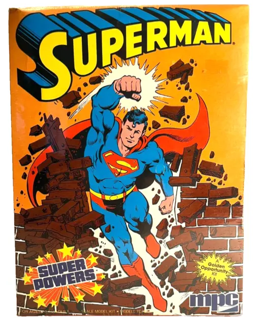 Vintage MPC Classic Superman Model Kit - 1984 DC Super Powers SEALED BOX