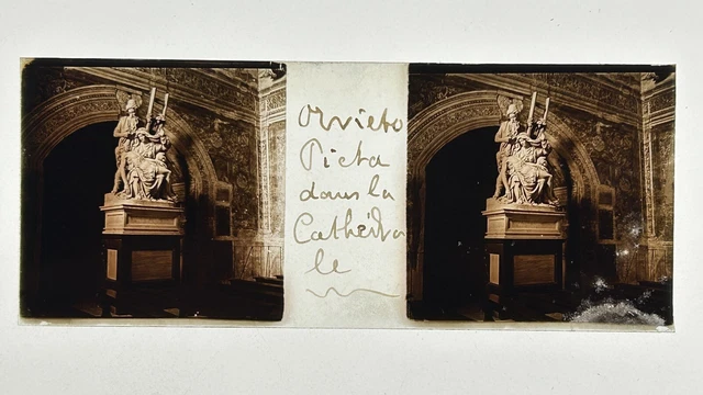 Photo Stéréoscopique Ancienne - Modène, Cathédrale (Italie) - Vers 1900 - État Abîmé