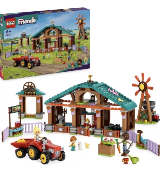 LEGO Friends 42617 Il Santuario degli Animali della Fattoria con Trattore Mulino