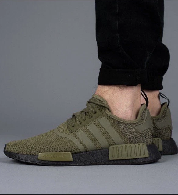 ADIDAS X NMD R1 Boost Olive Camo Uk9 Hypebeast Trainers Running