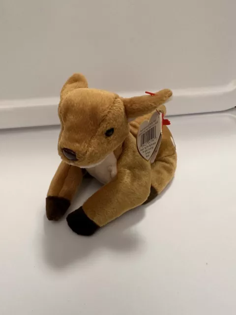 Rare Retired Ty Beanie Babie "Whisper" 1997 w/Errors