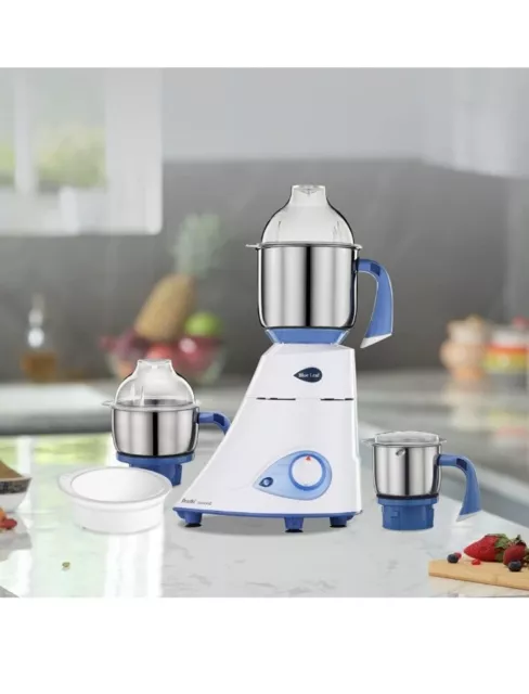 Preethi Blue Leaf Platinum  750-Watt Mixer Grinder, 3 Jars,