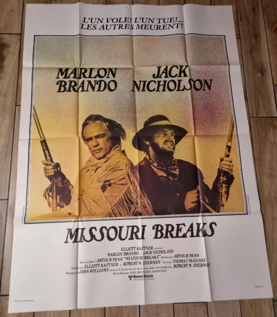 Affiche cinéma originale Missouri Breaks/Arthur Penn - 1976 120 x 160 cm 2