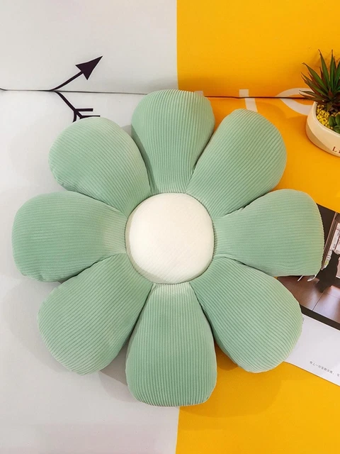 1-pc Flower Shaped Decorative Pillow, Modern Corduroy Sofa Cushion For Home