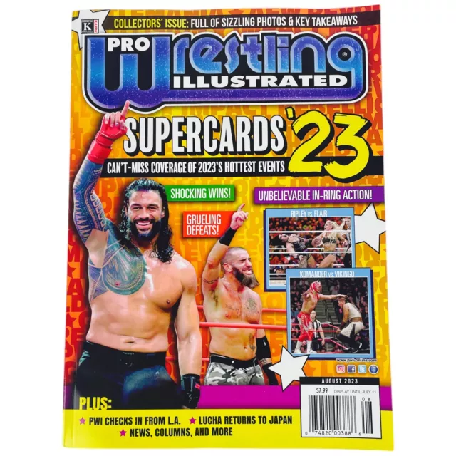 PRO WRESTLING ILLUSTRATED Aug 2023 Romen Reigns Kenny Omega PWI
