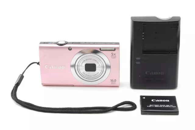 [MINT] Canon PowerShot A2400 IS Pink 16.0MP Digital Camera From JAPAN