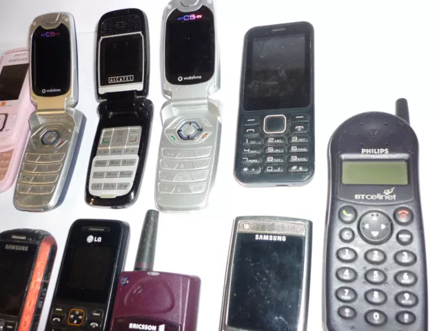 Job Lot 15 Mixed Handsets Mobile Phones Nothing Tested Nokia Samsung plus others 3