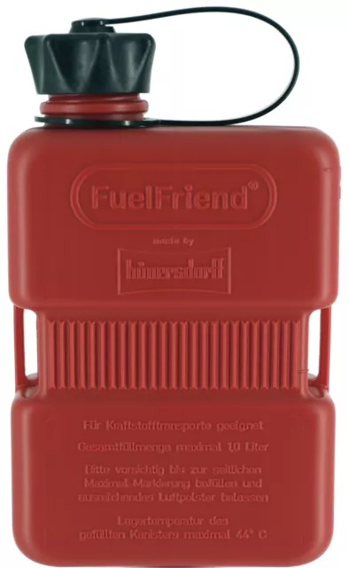 FuelFriend®-PLUS 1 Liter Klein-Benzinkanister Mini-Reservekanister Roller Quad