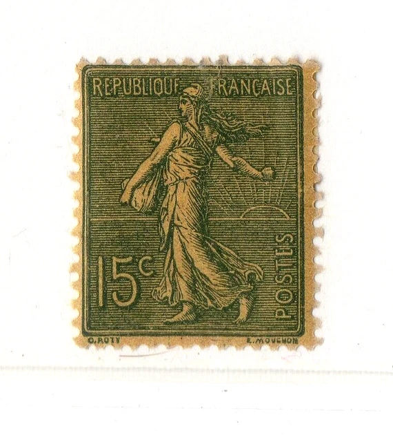 Timbre n° 140f ,Type semeuse - collection timbres France