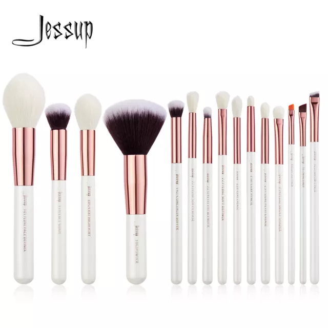 Jessup 15 Pcs Makeup Brushes Eye shadow Blusher Face Powder Make up Brushes