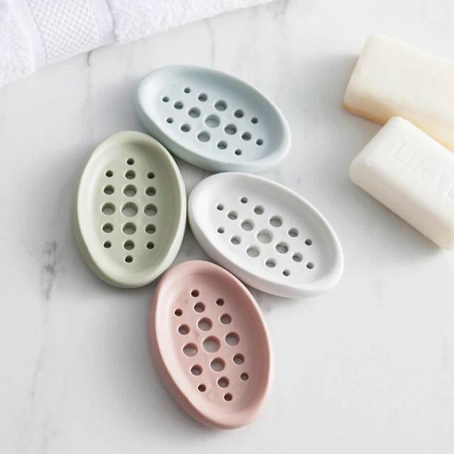 Soap Holder Dish Bathroom Shower Storage Plate Stand Box Container Tray Case