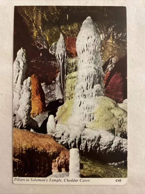 Cheddar Gorge King Solomon's Temple Gough's Cave Chapman RP Postcard