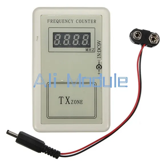 RF Frequency Detector Cymometer Meter Scanner Count 250-450MHZ Remote Controll