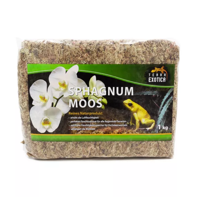 Sphagnum Moos 1 Kg Block (1000g)