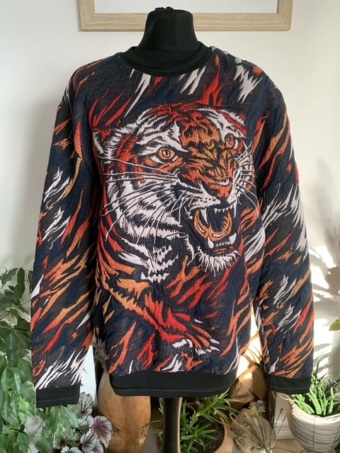 Zara man tiger sweatshirt clearance