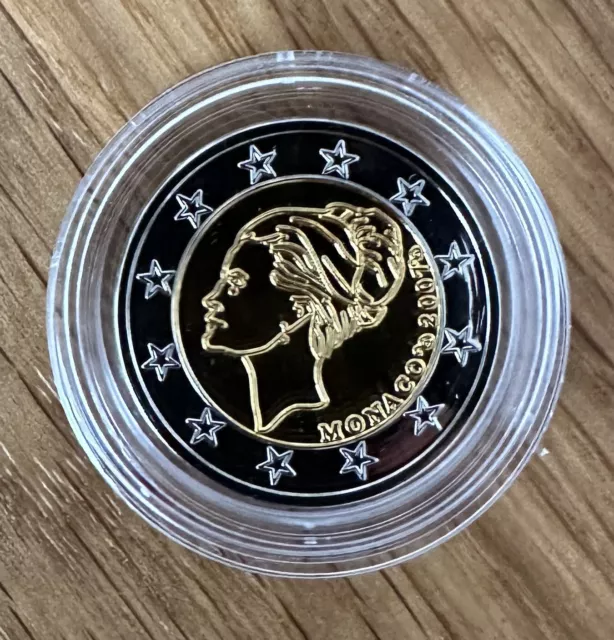 2 Euro Gedenkmünze 2007 Grace Kelly Probe Monaco