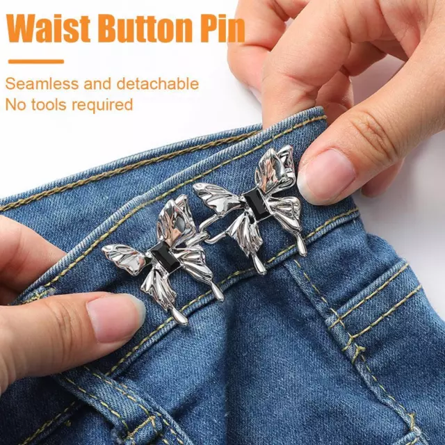 Pant Waist Tightener Adjustable Jean Button Pins 1PC Button Clip For Pants  No