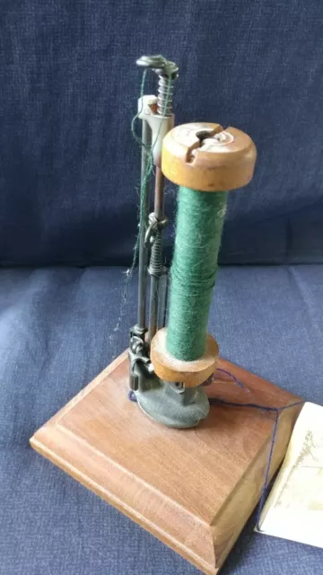 Antique Braider Bobbin And Carrier