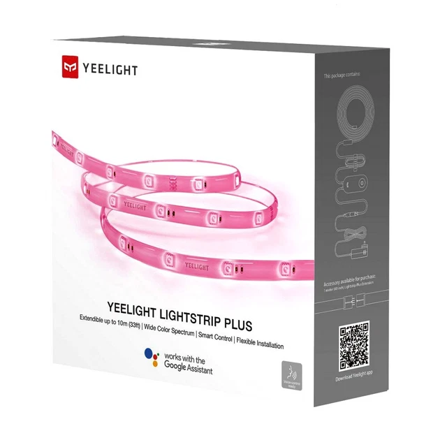 Yeelight YLDD04YL 2m LED Aurora Lightstrip Plus Compatible Google et Alexia