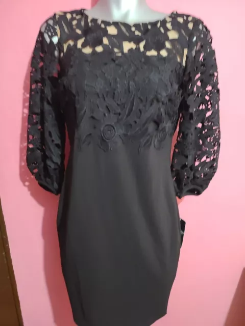 WD13 Ralph Lauren Women's Cocktail Dress Black  Size 6