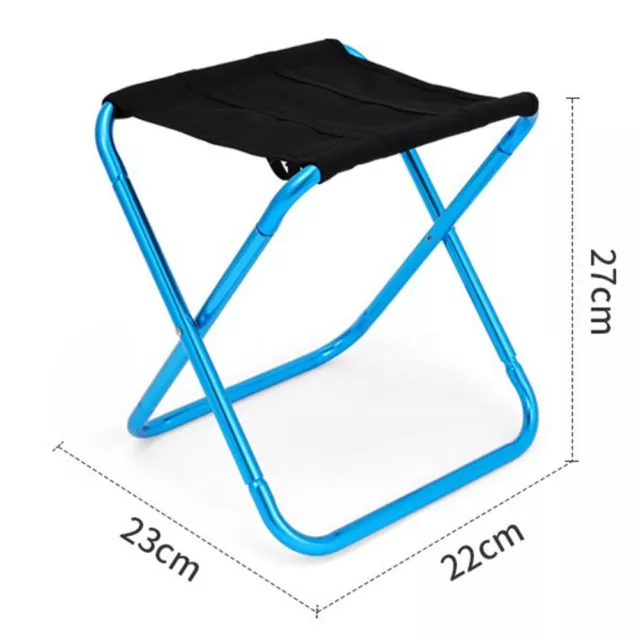 Tabouret de camping pliable pour chaise de pêche légère avec stabilité accru