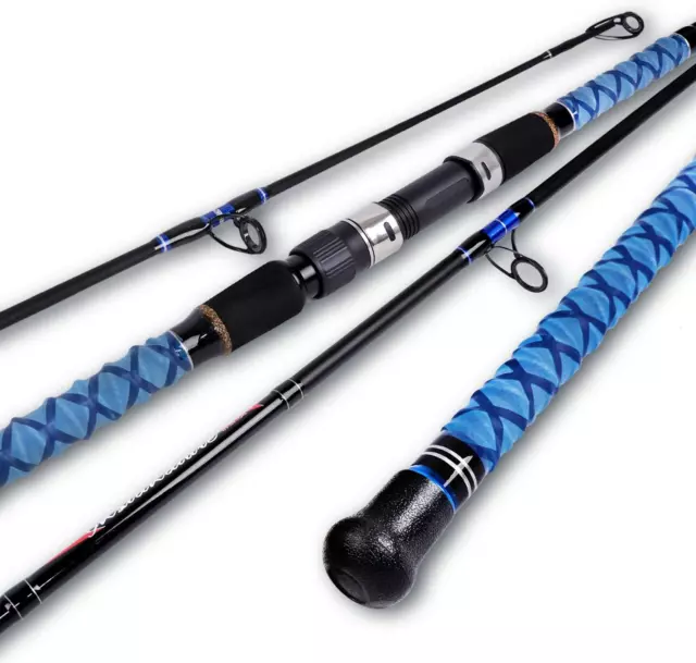 TRAVEL FISHING ROD Solid Carbon Fiber 2-Piece/4-Piece Graphite Surf  Spinning Rod $94.38 - PicClick