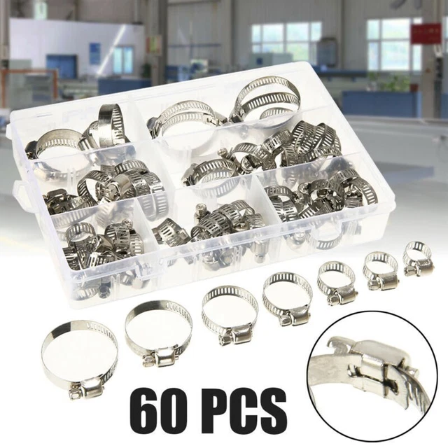 Fascette tubo di ricambio acciaio inox clip attrezzatura cerchio forte assortito