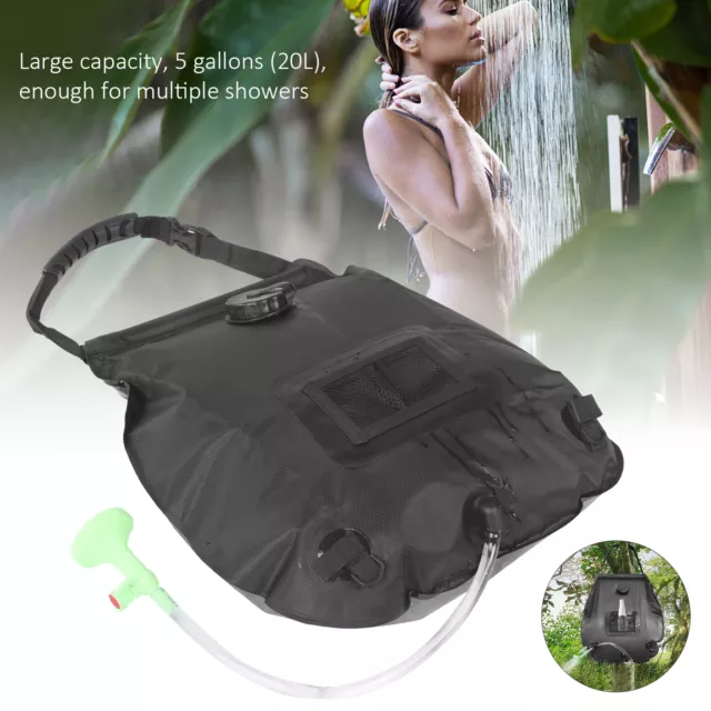 Sac De Douche Extérieur Sac De Douche à énergie Solaire 20L Camping