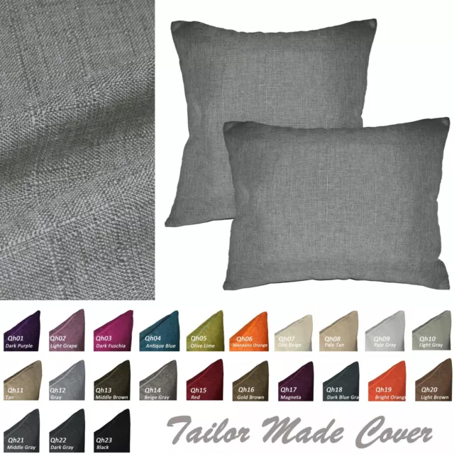 Qh*Tailor Made*Flat Pillow Case/Cushion Square Rectangle Seat Cover Custom Size