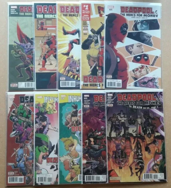 Deadpool and the Mercs for Money #1 - 10 (Vol 2) Complete Set New 1st Printing