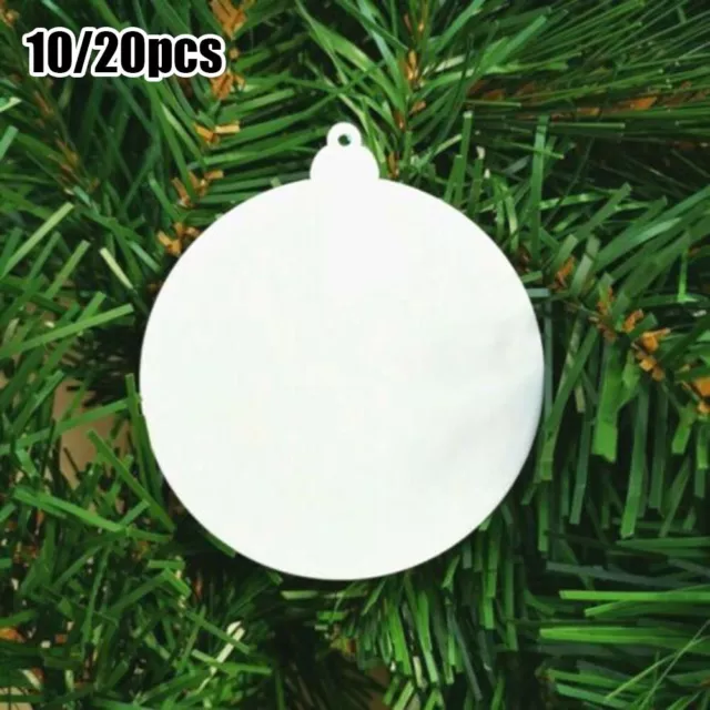 Pendentif arbre miroir en acrylique blanc personnalisable Baubles 1020 pièces