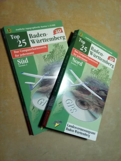 Top25 Computer-Kartenwerk 1:25.000 Baden-Württemberg neuwertig aus Lagerbestand