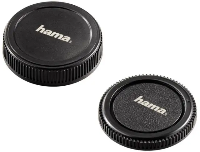 Hama Gehäuse-Deckel + Objektiv-Deckel Micro Four-Thirds 4/3 M4/3 MFT Kamera DSLR