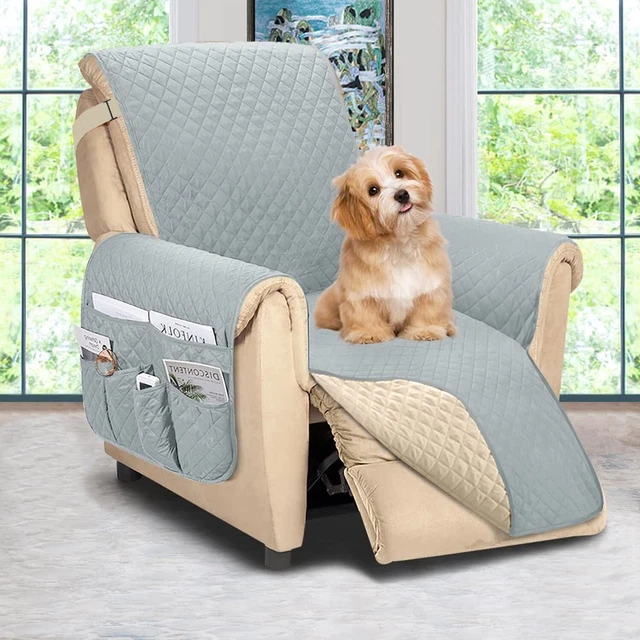 ASHLEYRIVER REVERSIBLE RECLINER Chair Cover, Recliner Covers for Dogs
