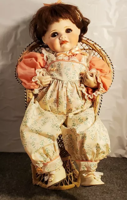 Vintage 1990  Baby Doll Sara The Hamilton Collection Heritage Dolls