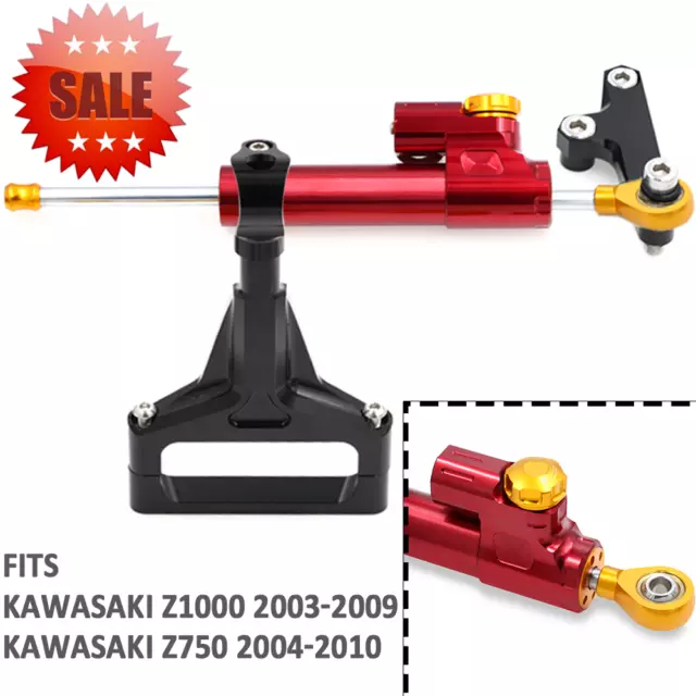 CNC Adjustable Linear Steering Damper Stabilizer For KAWASAKI Z1000 Z750