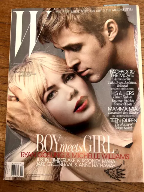 W Magazine October 2010 Ryan Gosling Michelle Williams