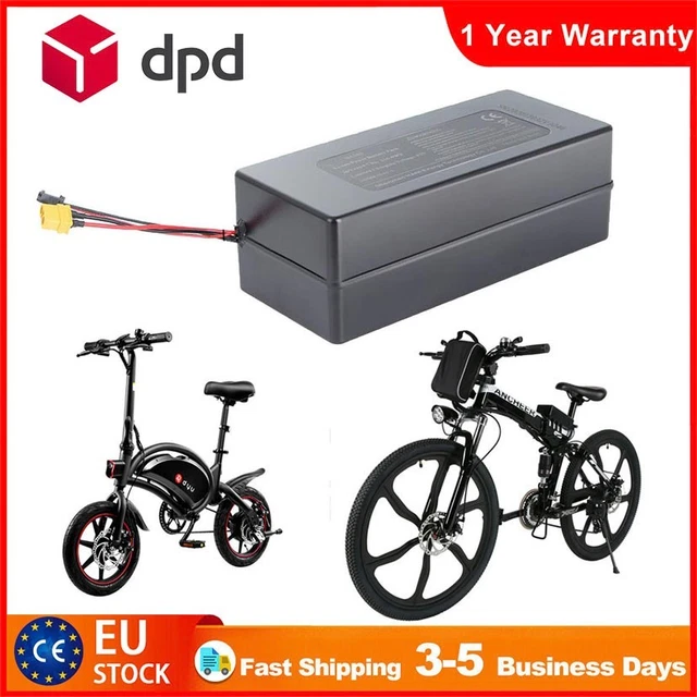 Vhbw Batterie Remplacement Pour Bosch E-Bike – 36V 10,4Ah Li-Ion, 374Wh, Porte-Bagages, Indicateur LED, 600 Cycles