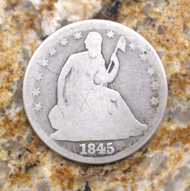 1845 O Seated Liberty half dollar