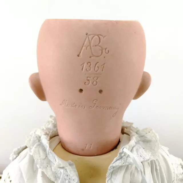 Alt Beck Gottschalck Porzellankopf Puppe 1361 groß 60 cm aus 1912 Charakter Baby 3